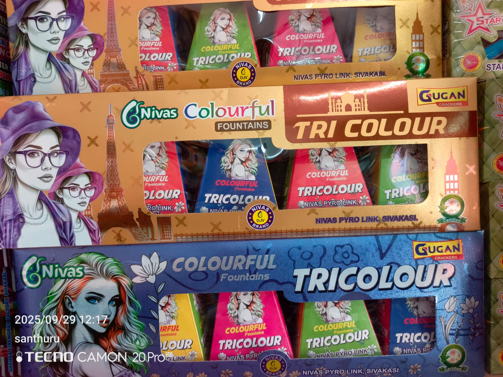 Ragavendra Crackers Tri Colour Special