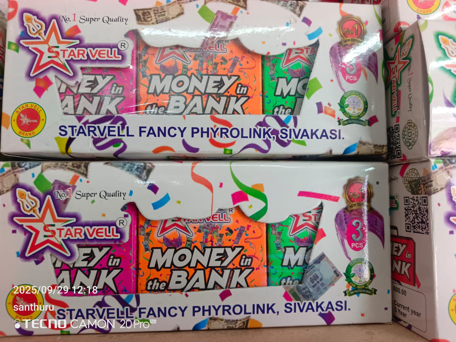 Ragavendra Crackers Money Bank 3 in 1