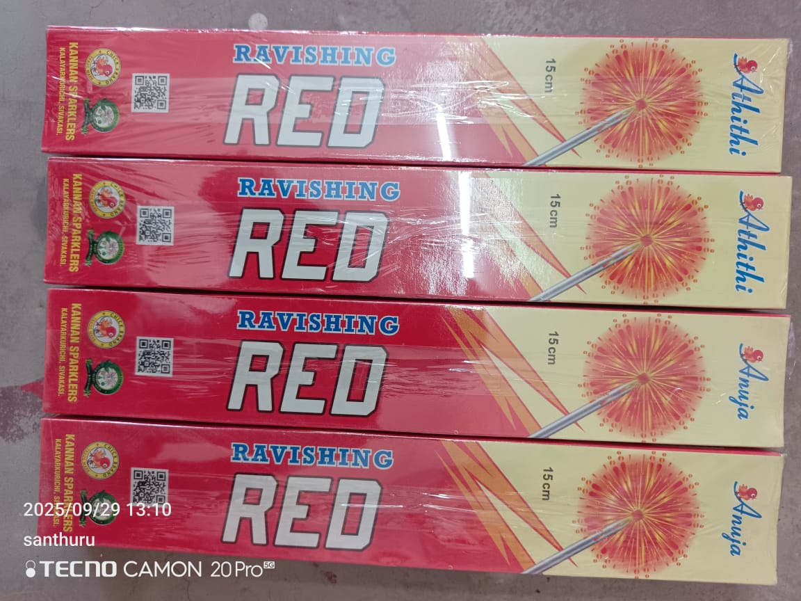 Ragavendra Crackers 15 cm Red