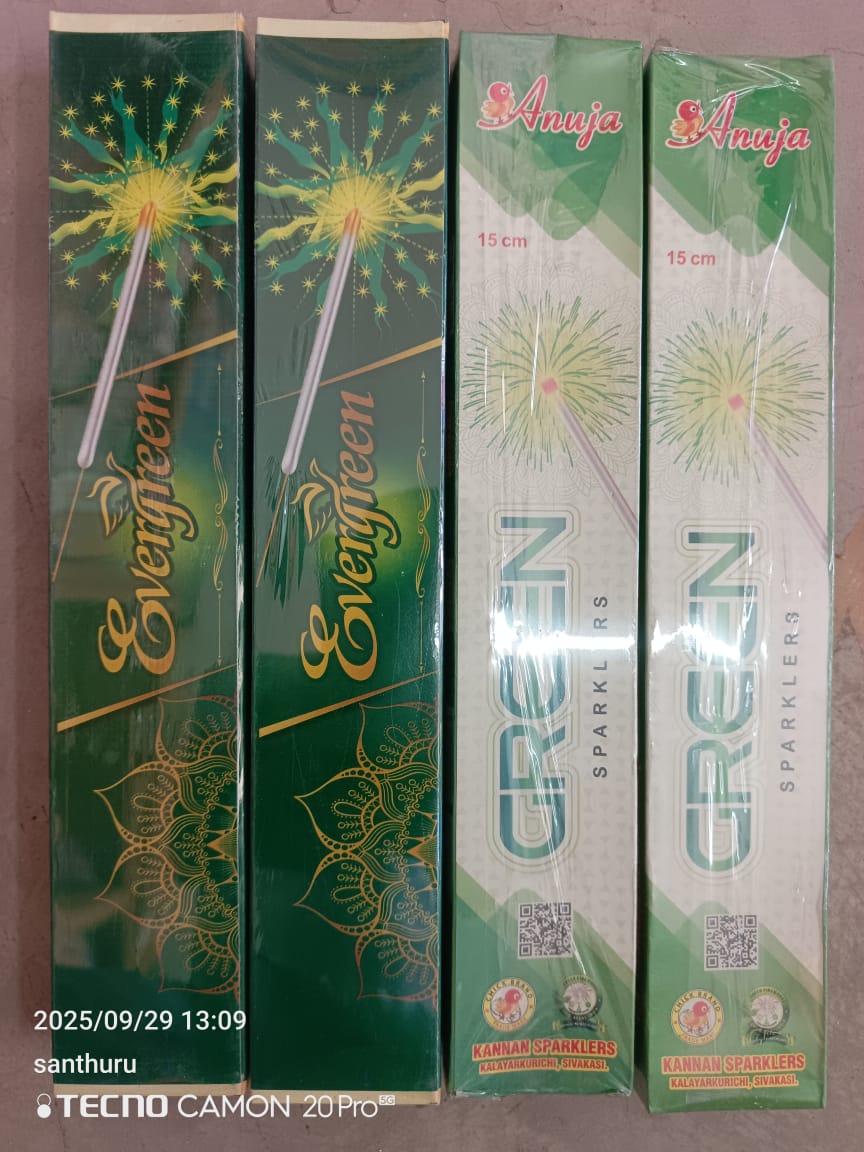 Ragavendra Crackers 15 cm Green